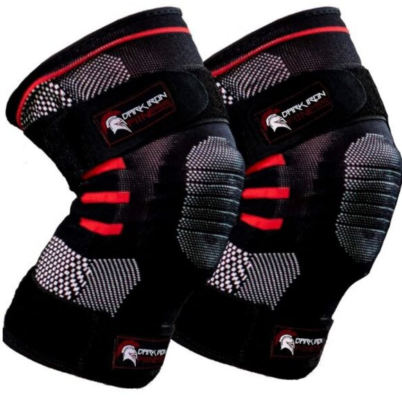 Dark Iron Fitness Knee Brace w/Padded Patella & Adjustable Straps, Size Medium - Picture 1 of 9